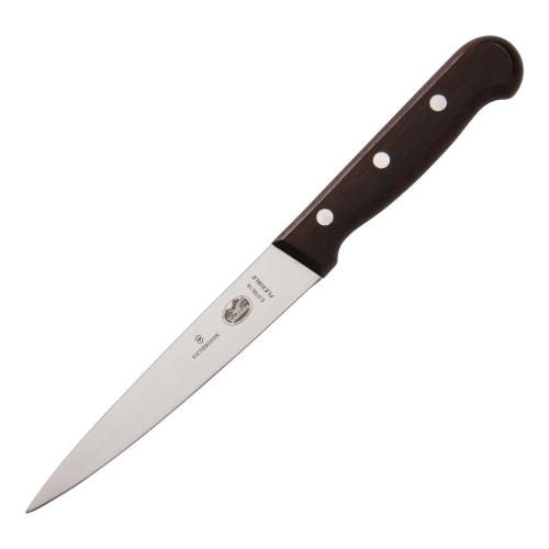 Victorinox Wood Handle Filleting Knife Flexible Blade - 16cm