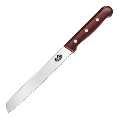 Victorinox Wood Handle Bread Knife Wavy Edge - 21cm