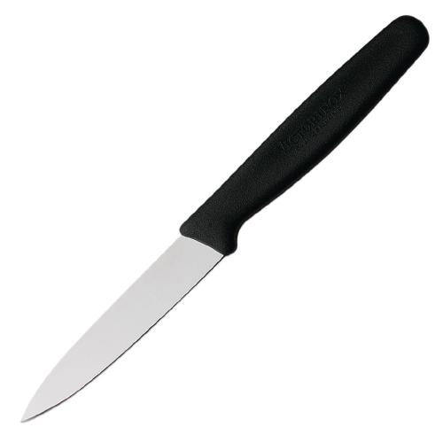 Victorinox Standard Black Handle Paring Knife Pointed Tip - 8cm