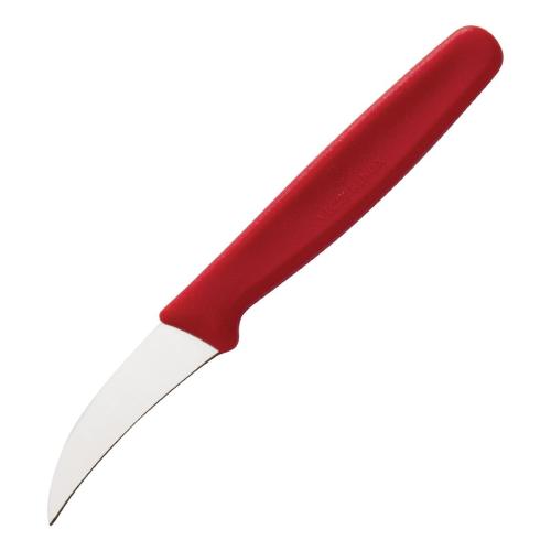 Victorinox Standard Red Handle Shaping Knife Curved Blade - 6cm
