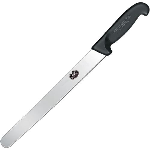 Victorinox Fibrox Black Handle Slicing Knife Round Tip - 25cm