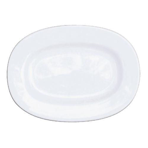 Alchemy White Rimmed Oval Dish - 13" (Box 6) (Direct)