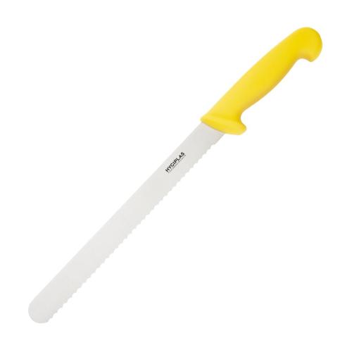 Hygiplas Slicer Serrated Yellow - 10"