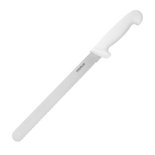 Hygiplas Slicer Serrated White - 10"