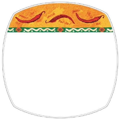 Salsa 10" Square Plate (Box 12) (Direct)