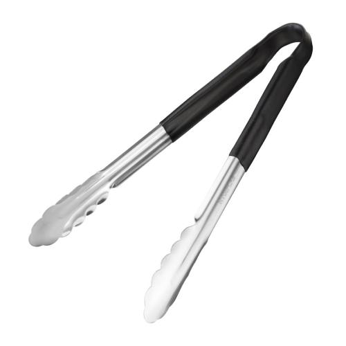 EDLP Hygiplas Colour Coded Serving Tong Black - 300mm