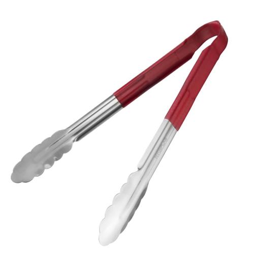 EDLP Hygiplas Colour Coded Serving Tong Red - 300mm