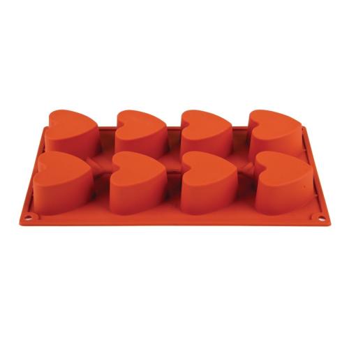 Pavoni Formaflex Silicone 8 Heart Shape Moulds