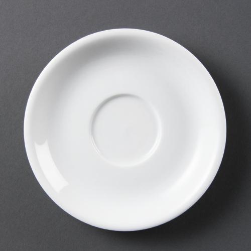 Olympia Whiteware Cappuccino Saucer (Fits CB469) - 200ml 7fl oz (Box 12)