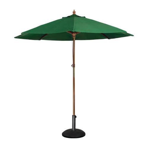 Bolero Round Pulley Parasol Green - 2.5m