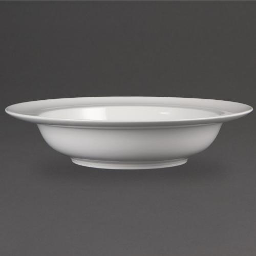 Olympia Whiteware Wide Rim Bowl - 710ml 24fl oz (Box 4)