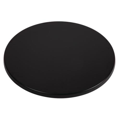 Werzalit Round Table Top Black 055 - 800mm
