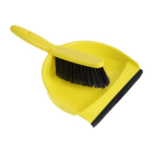 Jantex Soft Dustpan and Brush Set Yellow SpotOn Supplies
