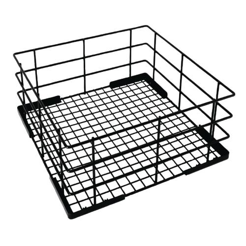 Vogue Wire High Sided Glass Basket - 180x350x350mm 7x13 3/4x13 3/4"