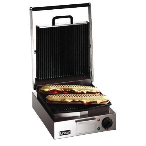 Lincat Lynx 400 Single Contact/Panini Grill Ribbed Upper & Lower Plates (Direct)