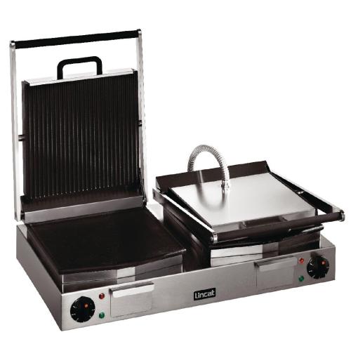 Lincat Lynx 400 Double Contact/Panini Grill Ribbed Upper & Lower Plates (Direct)