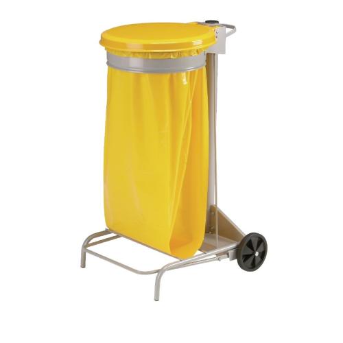 Rossignol Collecroule Mobile Sack Holder Yellow - 110Ltr (Direct)