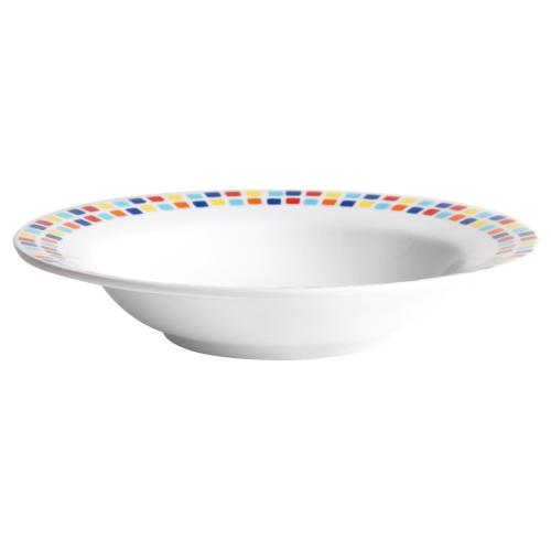 Spanish Tile Pasta Bowl - 195mm (Box 48) (B2B)