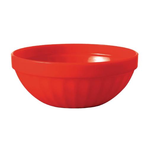 Olympia Kristallon PC Bowl Red - 190ml 6.42fl oz / 102mm (Box 12)