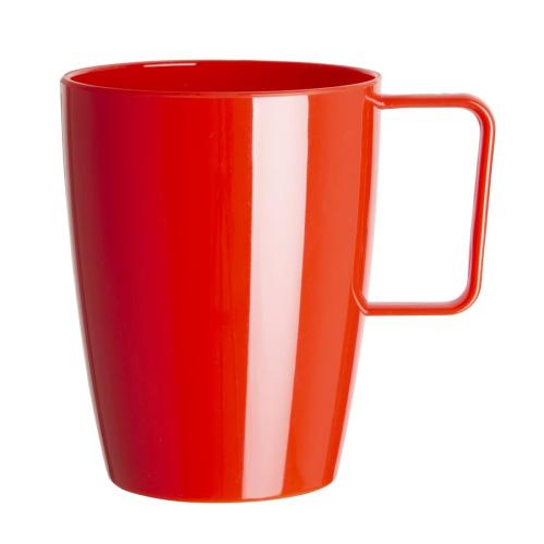 Olympia Kristallon PP Handled Beaker Red - 284ml 9 3/5fl oz (Box 12)
