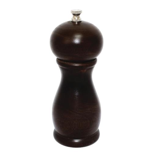 Olympia Dark Wood Salt/Pepper Mill - 150mm 6"