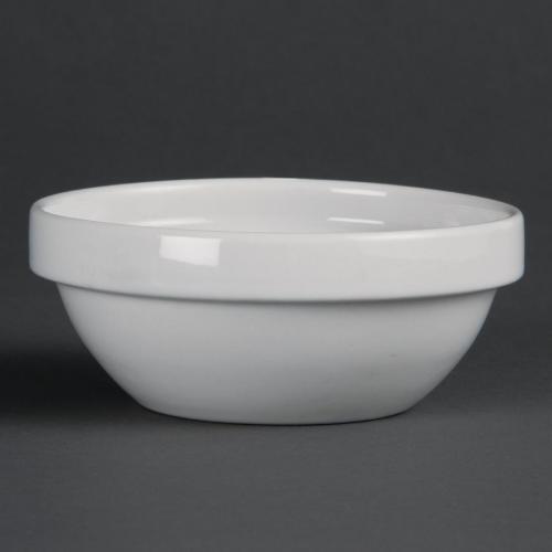 Olympia Whiteware Stacking Fruit Bowl White - 200ml 6.76fl oz (Box 12)