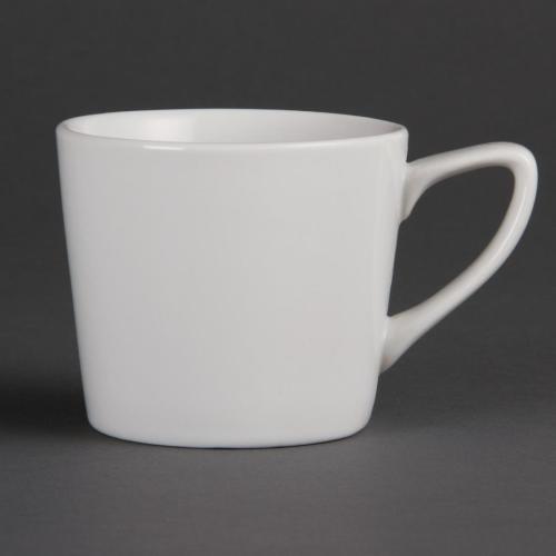 Olympia Whiteware Low Cup White - 200ml 6 7/10fl oz (Box 12)