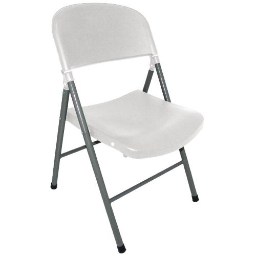 Bolero Foldaway Utility Chair - Off White (Pack 2)