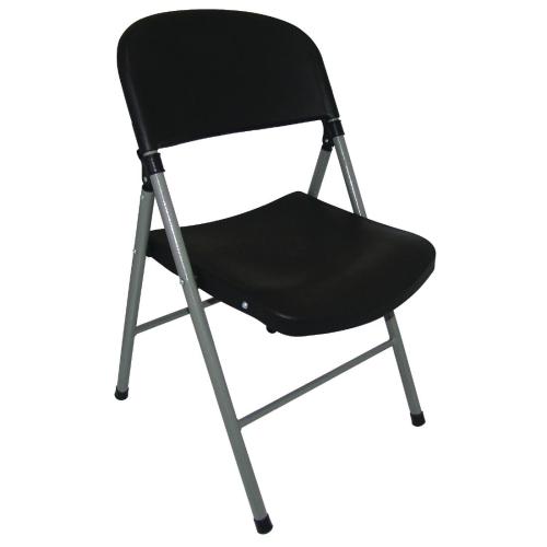 Bolero Foldaway Utility Chair - Black (Pack 2)