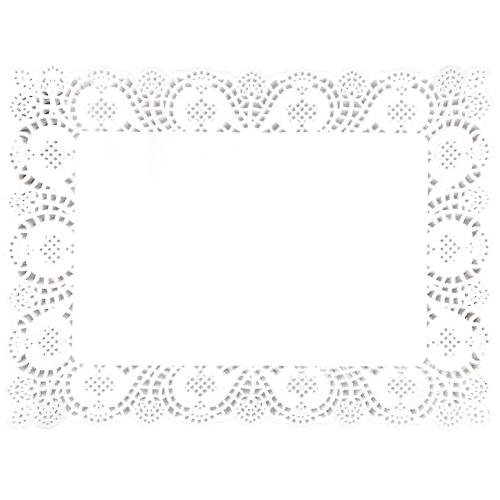Olympia Paper Doily Rectangular - 300x400mm 12x15 3/4" (Pack 250)