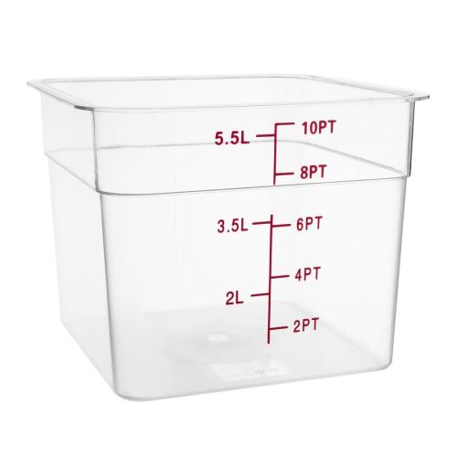 Hygiplas Polycarbonate Square Storage Container - 5.5Ltr