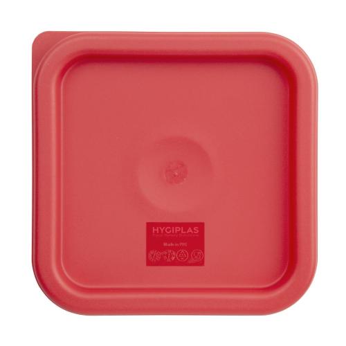 Hygiplas Square Red Lid to fit - 1.5/3.5Ltr