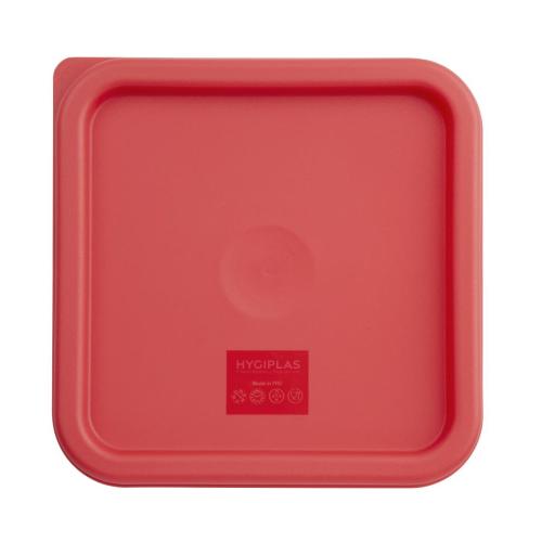 Hygiplas Square Red Lid to fit - 5.5/7Ltr