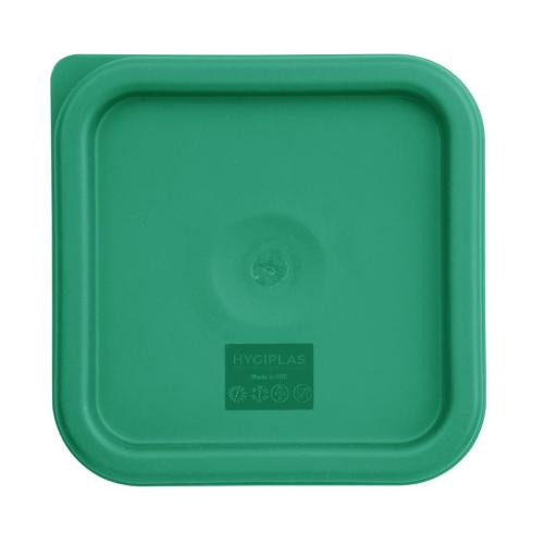 Hygiplas Square Green Lid to fit - 1.5/3.5Ltr