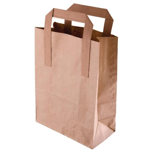 EDLP Fiesta Recyclable Brown Paper Bag with Handles Large (Pack 250)