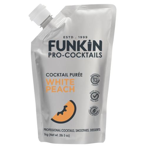 Funkin Puree White Peach - 1kg 1Ltr