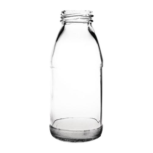 Olympia Glass Mini Milk Bottle - 200ml 6.7fl oz (Box 12)