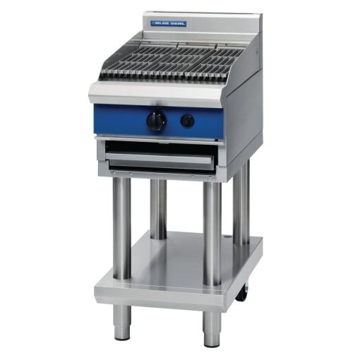 Blue Seal 450mm Chargrill on Leg Stand Natural Gas (Direct)
