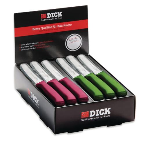 Dick Pro Dynamic Counter Top 40 Piece Utility Knife Box Pink & Apple Green (B2B)