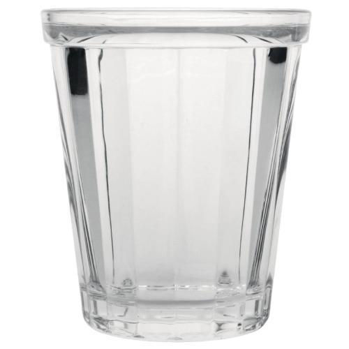 Olympia Cabot Panelled Glass Tumbler Clear - 260ml 9oz (Box 6)