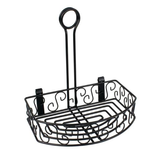 Olympia Black Wire Condiment Holder for Menus - 230x215x155mm 9x 8 1/2x 6 1/10"