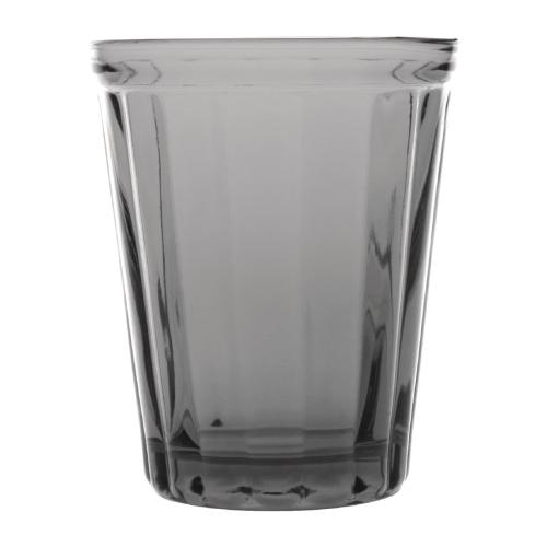 Olympia Cabot Panelled Tumbler Smoke - 260ml 9oz (Box 6)