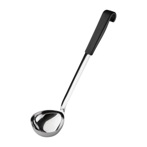 Vogue Ladle Black Handled - 340mm 13 1/2" 130ml 6fl oz