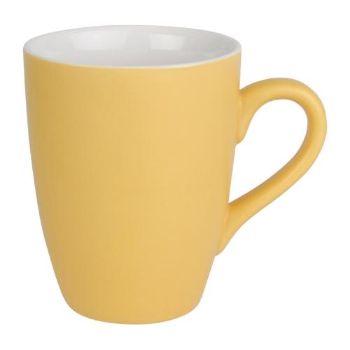 Olympia Pastel Porcelain Mug Yellow - 340ml 11.5fl oz (Box 6)