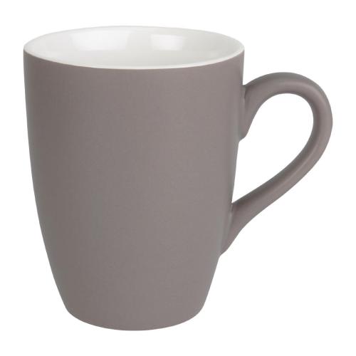 Olympia Pastel Porcelain Mug Grey - 340ml 11.5fl oz (Box 6)