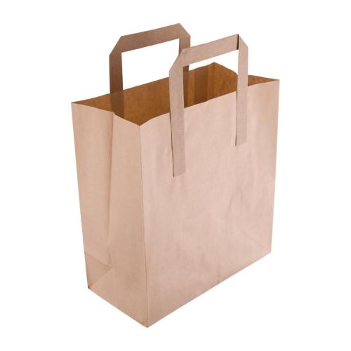 EDLP Fiesta Recyclable Brown Paper Bag with Handles Small (Pack 250)