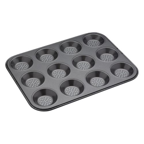 Masterclass Crusty Bake Non-Stick Shallow Baking Pan Twelve Hole - 32x24cm