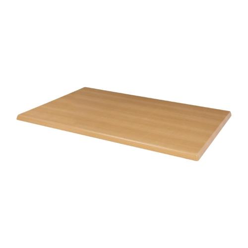 Bolero Rectangular Table Top Beech Effect - 1200x800mm