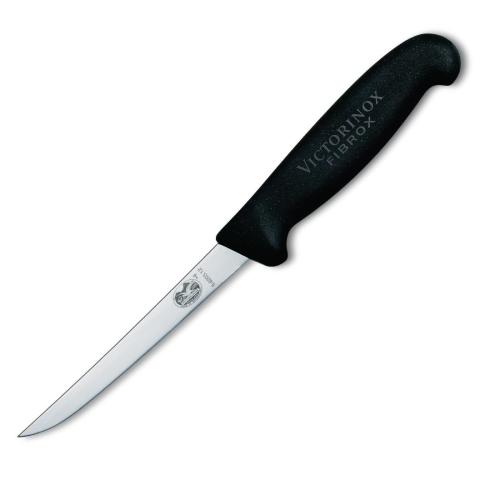 Victorinox Black Handle Boning Knife Straight X Narrow Blade 12cm (B2B)