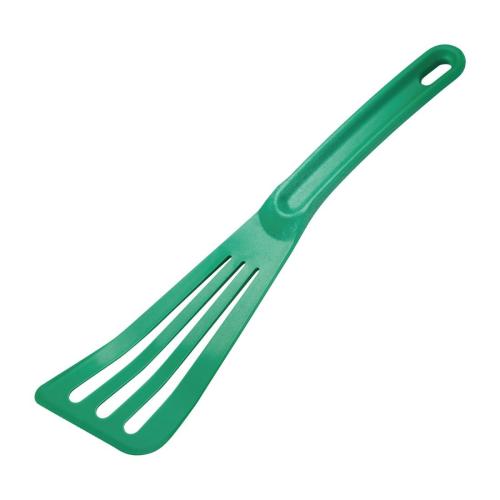 Mercer Culinary Hells Tools Slotted Spatula Green